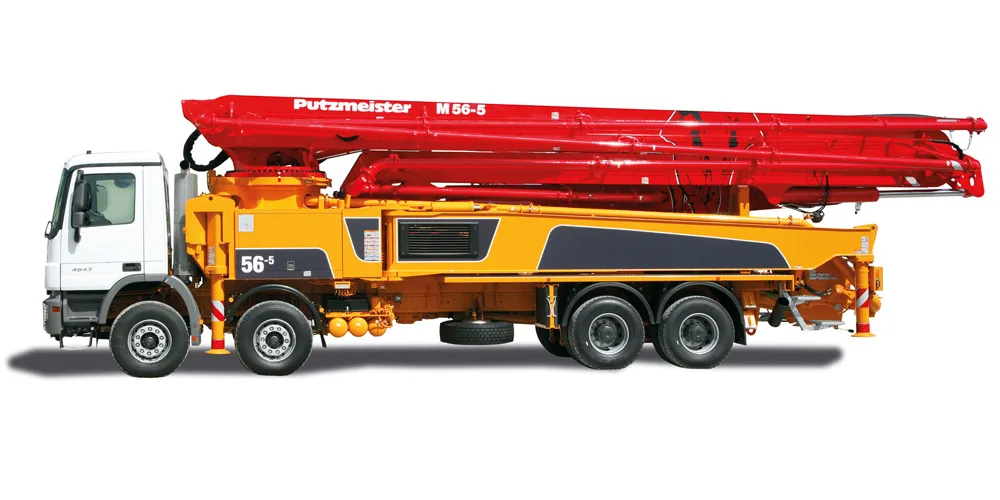 Putzmeister 56 metre boom truck mounted boom pump