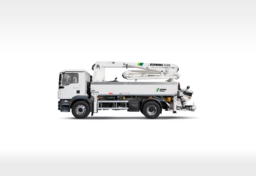 Schwing 20 metre boom truck mounted boom pump