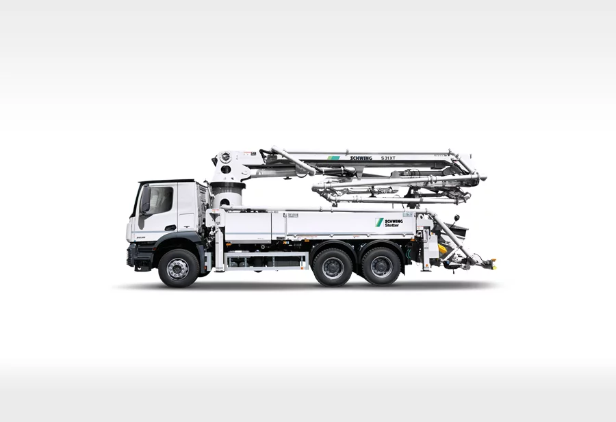 Schwing 31 metre boom truck mounted boom pump