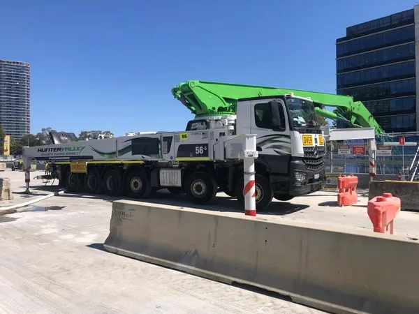 One of the big units set up on motorway works