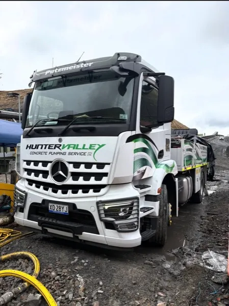 Putzmeister Moli rigged on the mine job