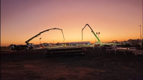 Twin booms at first light